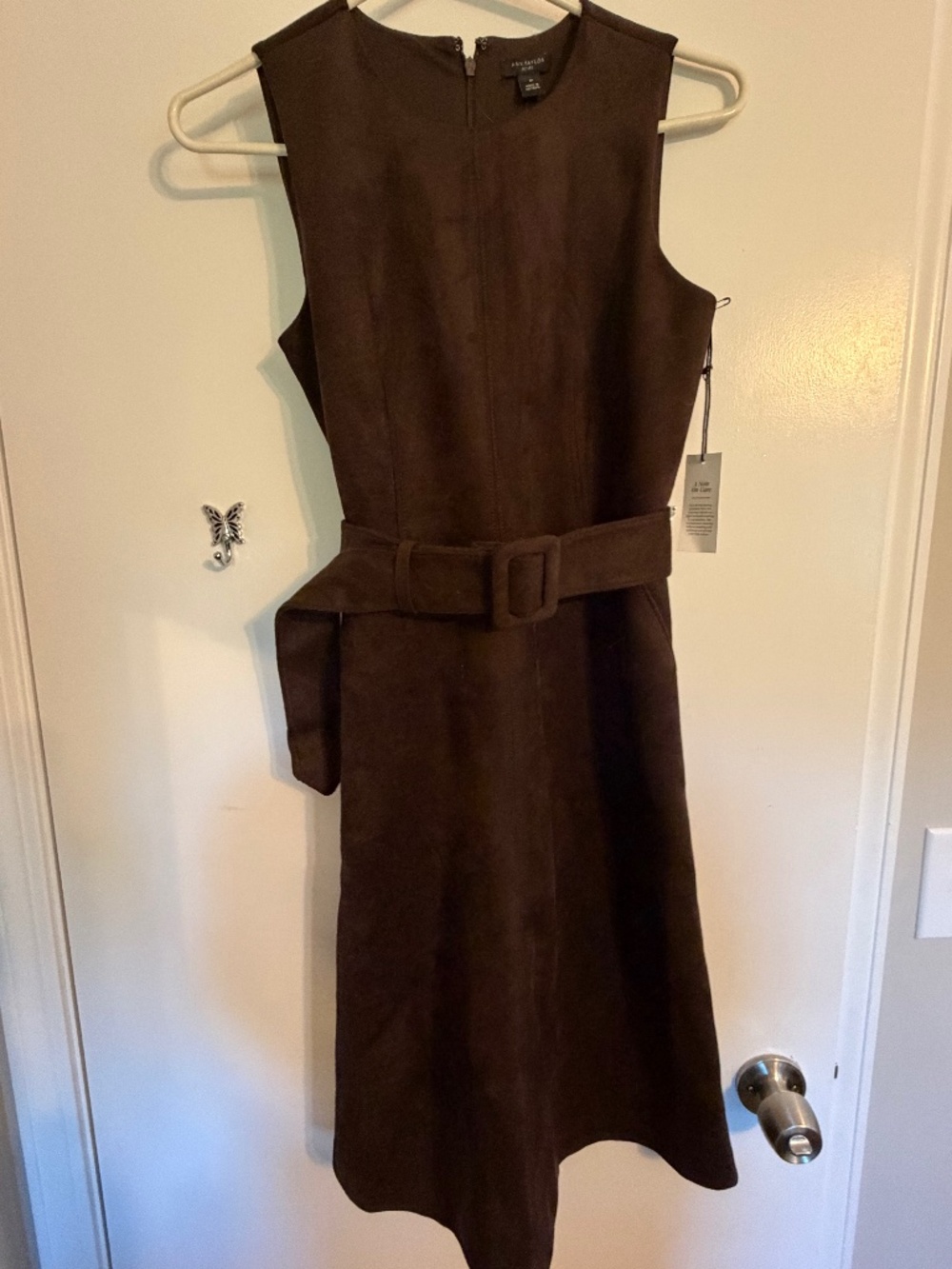 Ann Taylor NWT Faux Suede Dress 4P